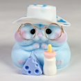 thumbnail image 4 of Juguete Squishy para hámster Taba, hecho a mano, de silicona, color azul mochi, 4 of 7