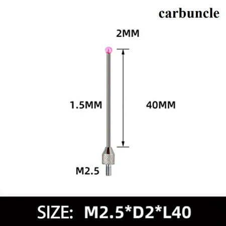 

BCLONG 2mm carbuncle Tungsten Steel Head M2.5 Thread Micrometer Gauge Indicator Probe