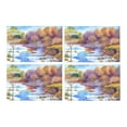 thumbnail image 2 of MKHERT Sapling Tree Forest Near Frozen Rivulet in Bright Wintertime Day Placemats Table Mats for Dining Room Kitchen Table Decoration 12x18 inch,Set of 4, 2 of 4