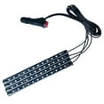 thumbnail image 2 of XWSHYW Luces Decorativas Tira de Luce Led para Coche, 4 Unidas, 48 Led, 12 V, Multicolor, Luz Interior para Coche, Kit de Luce Led con Activación de Sonido de 20 Teclas, Control Remoto Inalámbrico y, 2 of 6