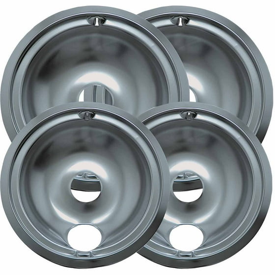 Range Kleen 4Piece Drip Bowl, Style B fits Plugin Electric Ranges GE