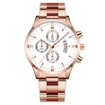 thumbnail image 1 of Relojes de hombre con calendario de seis agujas y tres ojos de moda empresarial, correa de acero para hombre., 1 of 6