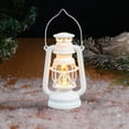 thumbnail image 4 of openpig Vintage LED Hurricane Lantern, LED Battery Powered Camping Lamp Outdoor Hanging Lantern, Landscape Decor for Table Patio Garden Yard Pathway Porch (White), 4 of 6