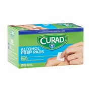 Curad Medium Alcohol Prep Pads Sterile 2 Ply Box of 36