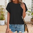 thumbnail image 2 of Womens Summer Tops Ladies V Neck Long Sleeve Tops Long Sleeve Pullover Women Short Shirt Stretch V Neck T Shirt Women Loose Dress Athletic Tees for Boys Tee Shirts on Clearance Black L, 2 of 7