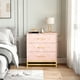 thumbnail image 5 of Cómoda de 3 Cajones para Recámara - Mueble Moderno con Almacenamiento, Rosa, 5 of 7