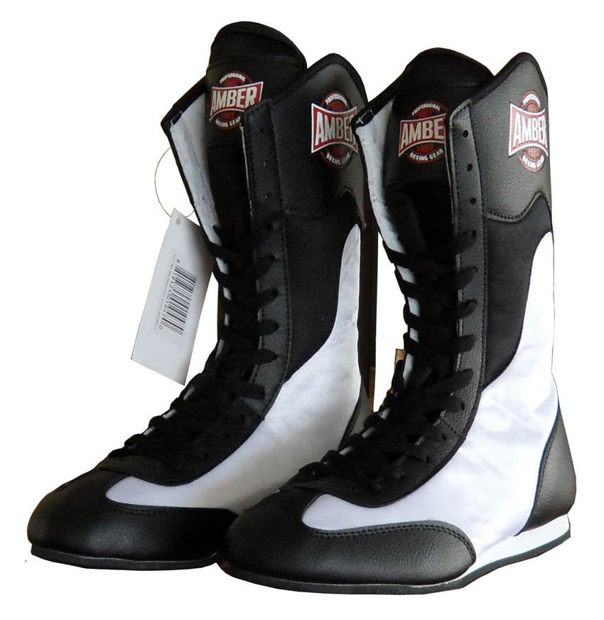 New Men's Faux Leather High Top Boxing Shoes Wrestling Training Boots EUR38-45 