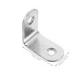 thumbnail image 2 of FOMIYES 10Ud Soportes De Ángulo En L Para Estantes Soportes Metálicos Resistentes Para Muebles Color Gris, 2 of 6