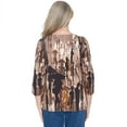 thumbnail image 2 of Alfred Dunner Womens  Conversational Crew Neck Top, 2 of 6