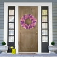 thumbnail image 3 of Northlight Glittered Small Artificial Easter Egg Wreath with Mesh Ribbons - 20", 3 of 8