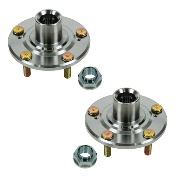 TRQ 5 Lug Wheel Hub Pair Set for Honda Accord CR-V Element Acura CL RSX TL BHA52977