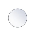 thumbnail image 1 of Elégant Décor MR4047BL Cadre en Métal de 48 Po Miroir Rond&44; Bleu, 1 of 1