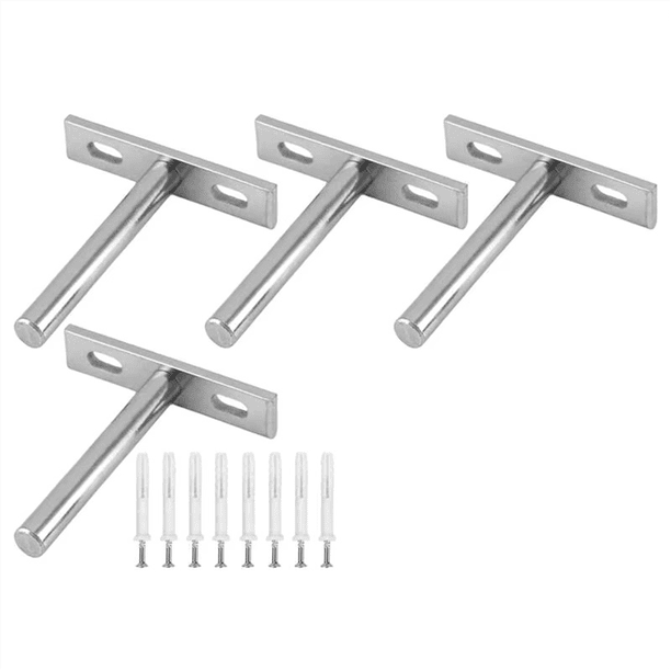 Soportes para Estantes Flotantes, Resistentes, de Metal, de 3 Pulgadas, para Pared, Soportes para Estantes de Pared de Metal, Soportes para Estantes