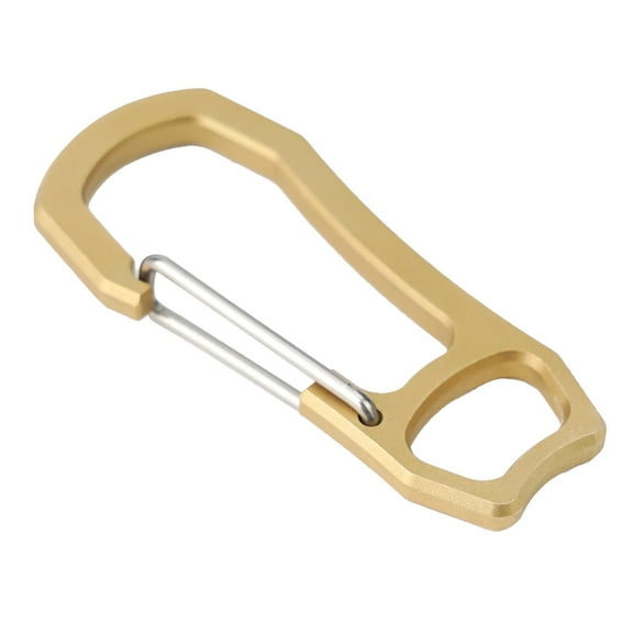 Solid Brass Carabiner Key Ring Key Chain Buckle Clip Snap Hook Handbag Clasp Mini Style Multifunction Designed