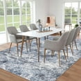 thumbnail image 3 of BERTHMEER 5'x7' Blue Abstract Area Rugs for Living Room Bedroom Contemporary Rugs Machine Washable non-slip, 3 of 8
