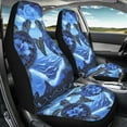thumbnail image 3 of Renewold Sea Turtle Blue Flower Car Seat Cover Front Set Only, Breathable Front Seat Bottom Cover Protector Auto Interior Accessories Decoration, 3 of 7