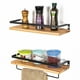 thumbnail image 4 of Estante flotante de pared Estante flotante de madera maciza Estante de almacenamiento para baño Estante divisor de pared para cocina y sala de estar, 4 of 5