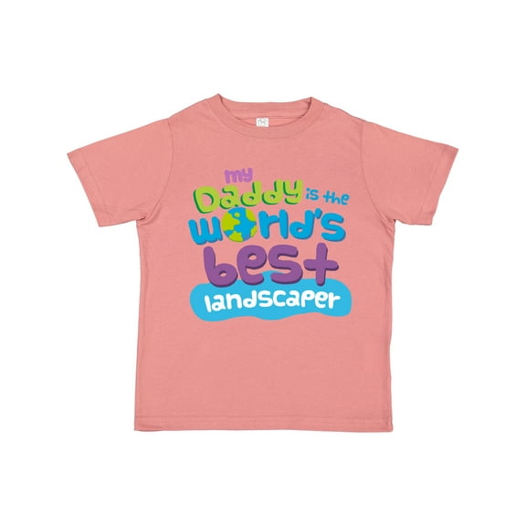 Inktastic My Daddy is the World’s Best Landscaper Boys or Girls Toddler T-Shirt