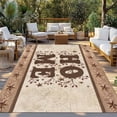 thumbnail image 2 of Country Outdoor Rug for Patio/Deck/Porch, Non-Slip Large Area Rug 3 x 5 Ft, Texas Star Plants Branches Berry Farmhouse Retro Indoor Outdoor Rugs Washable Area Rugs, Camping Rug Carpet Runner, 2 of 8