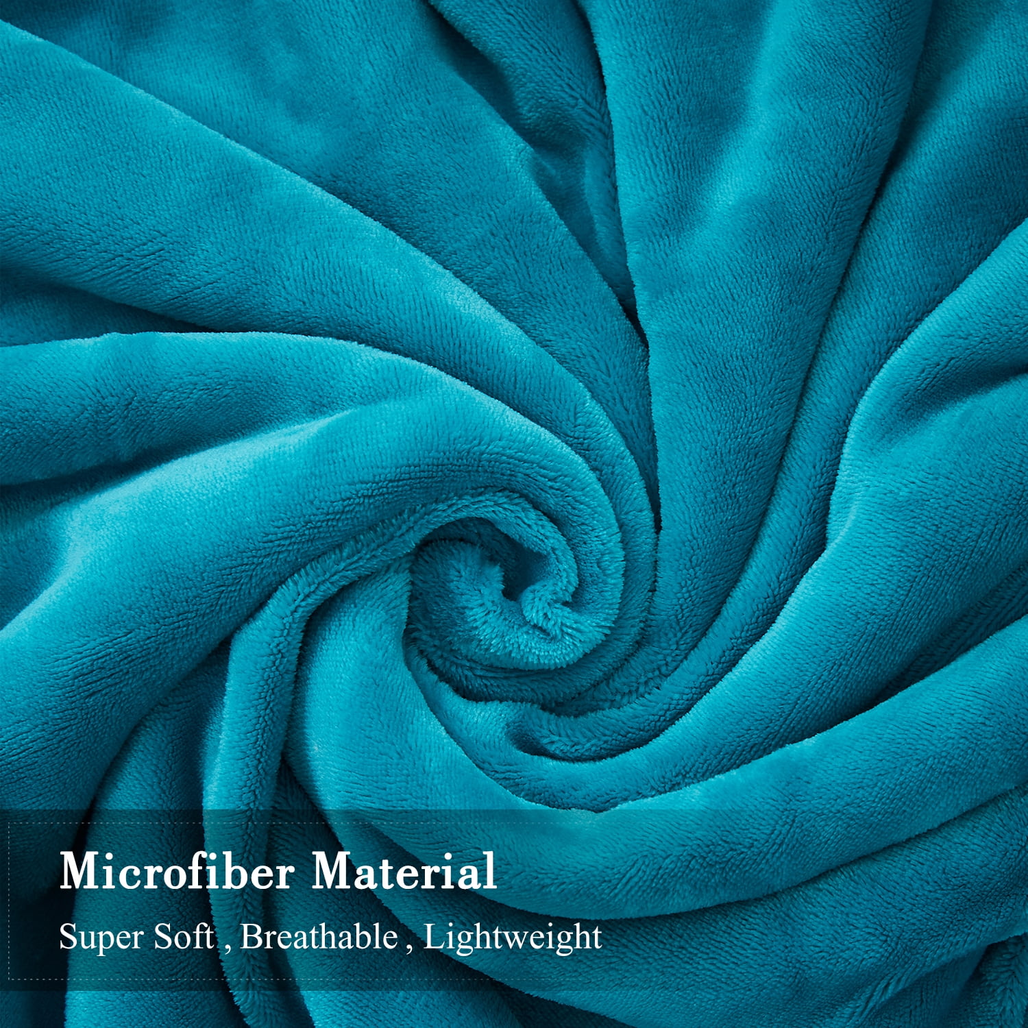 JML Twin Size Sherpa Blanket for Bed Couch, Soft Warm Reversible Fleece Blanket,Teal