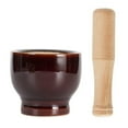 thumbnail image 1 of Mortar and Pestle Set Home Ceramic Garlic Pounding Bowl Kitchen Tools, 1 of 6