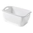 thumbnail image 4 of Coladores de alimentos, colador de cocina, juego de cuencos para frutas blanco pequeño, 4 of 9