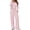 #1 Pink, variant on Womens 2 Piece Outfits Long Sleeve Ruching Top Wide Leg Pants Matching Lounge Set Drawstring Pockets Pink Casual Sweat Suit