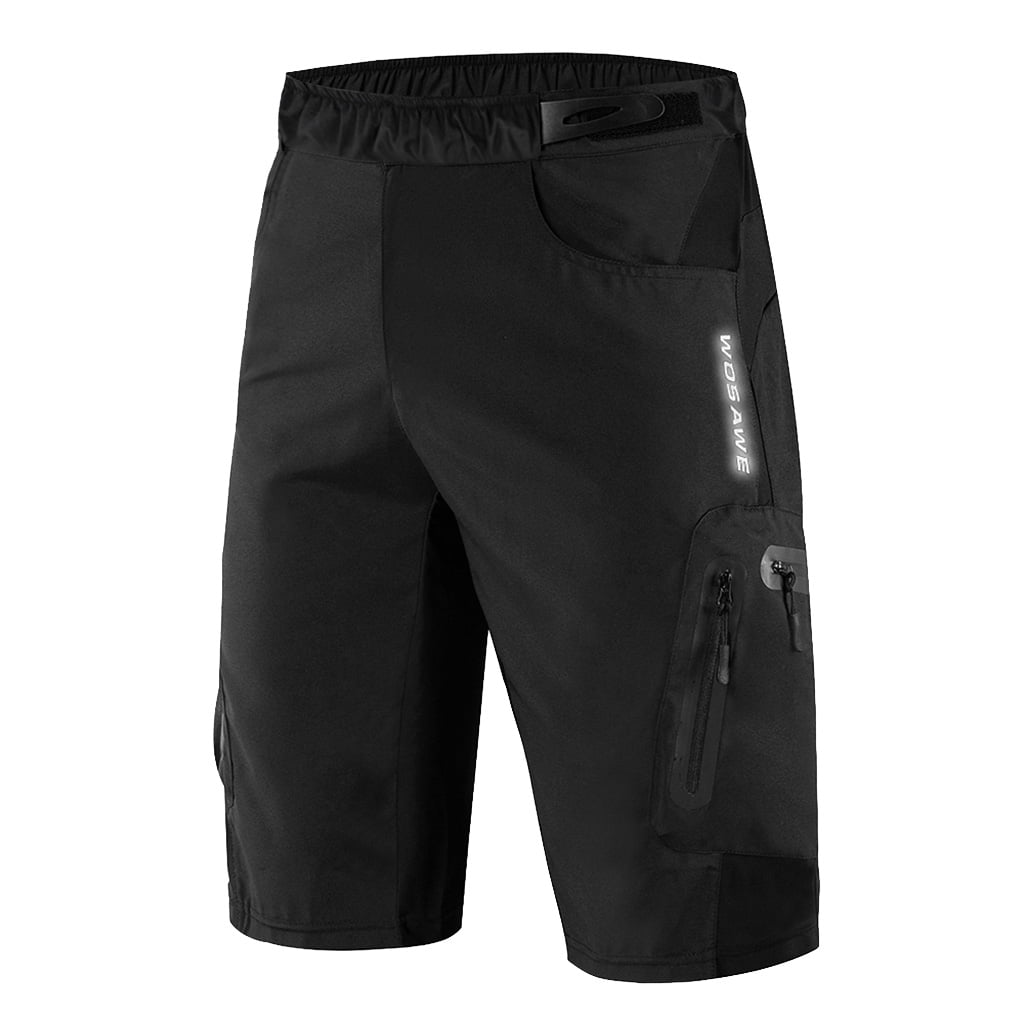Black Sizes M L XL 2XL Netti Shy Mens MTB Shorts with Padded Liner 