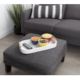 thumbnail image 6 of Kate and Laurel Lipton Glam Radius Rectangle Tray, 10" x 18", White and Gold, Decorative Accent with Rounded Edges, 6 of 6