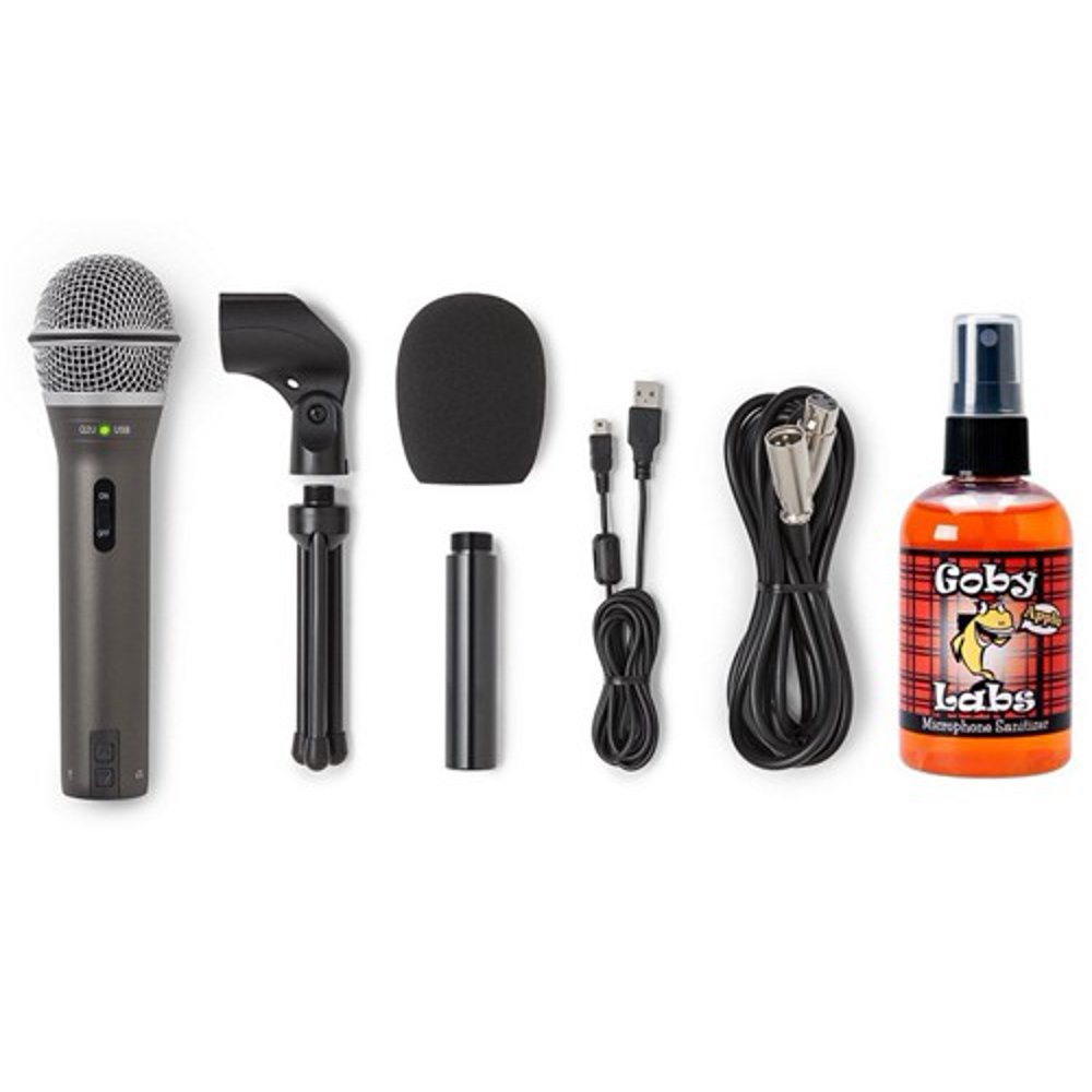 Samson Q2U Dynamic USB/XLR Microphone with Sanitizer Pack