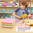 thumbnail image 4 of Colorations Papel de construcción para niños – 7 colores brillantes – 600 hojas a granel de 9 x 12 pulgadas – Paquete surtido de papel artesanal resistente suministros escolares a granel, 4 of 9