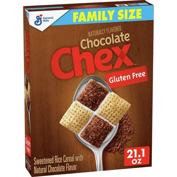 Chocolate Chex Breakfast Cereal, Gluten Free, 21.1 oz