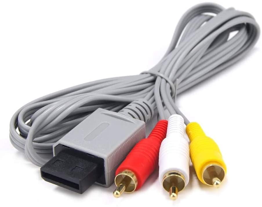 AV Cable for Wii Wii U, AV Cable Composite Retro Audio Video Standard Cord for Nintendo Wii Wii U