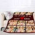 thumbnail image 3 of AISENIN Best Gifts for Women Custom Picture Blanket Customized Photo Blanket for Sister from Sister Brother Father Mother Personalized Birthday Christmas Thanksgiving Gifts, 3 of 5