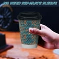 thumbnail image 3 of Disposable Paper Coffee Cups with Lids, 100 pack 12 oz Embossed Paper Cups, Double Wall Insulated Takeaway To Go Hot Drinking Cups for Home Office Wedding Party Supply, Blueness, 3 of 4