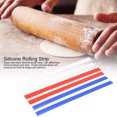 thumbnail image 4 of Easy To Clean Measuring Dough Strips, Professional Silicone Guide Sticks That Hold Their Shape, Ideal Thickness Guide For Cookies And Pies (15 Inches), 4 of 5