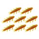 thumbnail image 3 of 2x8 Señuelos De Pesca Suaves, Profesionales, Realistas, Gusanos, Larvas, Señuelos Artificiales, Dorados, 3 of 8