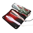 thumbnail image 3 of Hair Tool Organizer Bag with Heat Resistant Mat Removable Travel Storage Case for Hot Air Brushes Curling Irons Red Roses on The Wall, 3 of 8