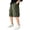 Green, variant on Boys Casual Cargo Shorts Kids Elastic Waist Wide Leg Hiking Bottoms Lightweight Loose Bermuda Shorts with Multi Pockets for Camping Outdoor Travel