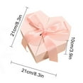 thumbnail image 3 of AYktou 8.3 Inch Valentine's Day Gift Boxes, Double Door Ribbon Bow Heart-Shaped Gift Box Large Capacity Present Boxes Birthday Gift Box Luxurious Gift Wrapping Box Wedding Souvenir Box, Pink, 3 of 5