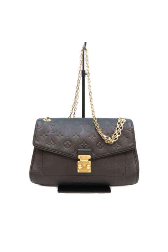 Pre-Owned LOUIS VUITTON M48931 Empreinte Black Saint Germain PM Shoulder Bag, with Gold...