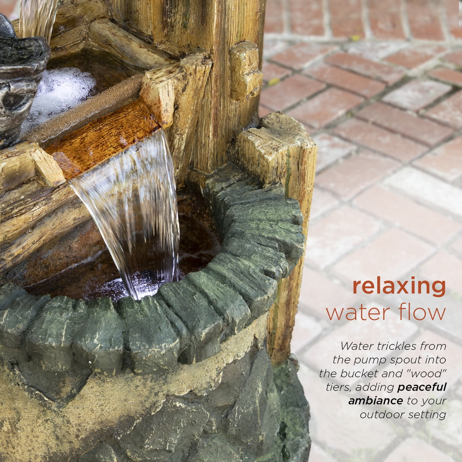 Alpine Corporation Water Well Fountain Fountain