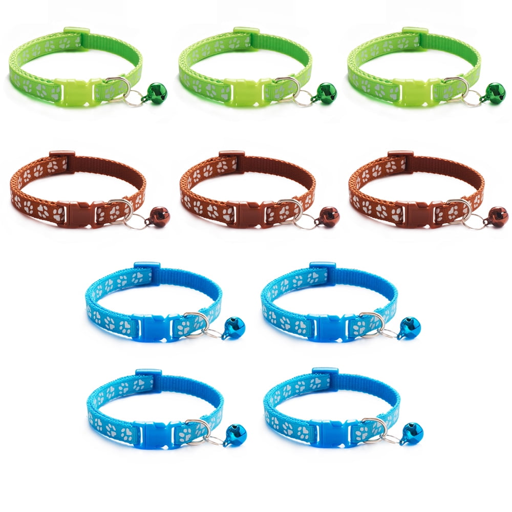 Puppy ID Collars Identification Whelping Soft Nylon Adjustable Breakaway Safety Litter