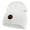 White, variant on Cartoon Force Logo Embroidered 8 inch Acrylic Short Blank Beanie - White OSFM