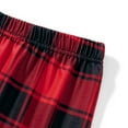 thumbnail image 5 of Christmas Family Pajamas Matching Sets Christmas Tree Print Raglan Sleeve Tops + Elastic Plaid Pants, 5 of 5