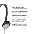 thumbnail image 5 of Panasonic Noise-Cancelling Over-Ear Headphones, Black, RP-HT21, 5 of 6