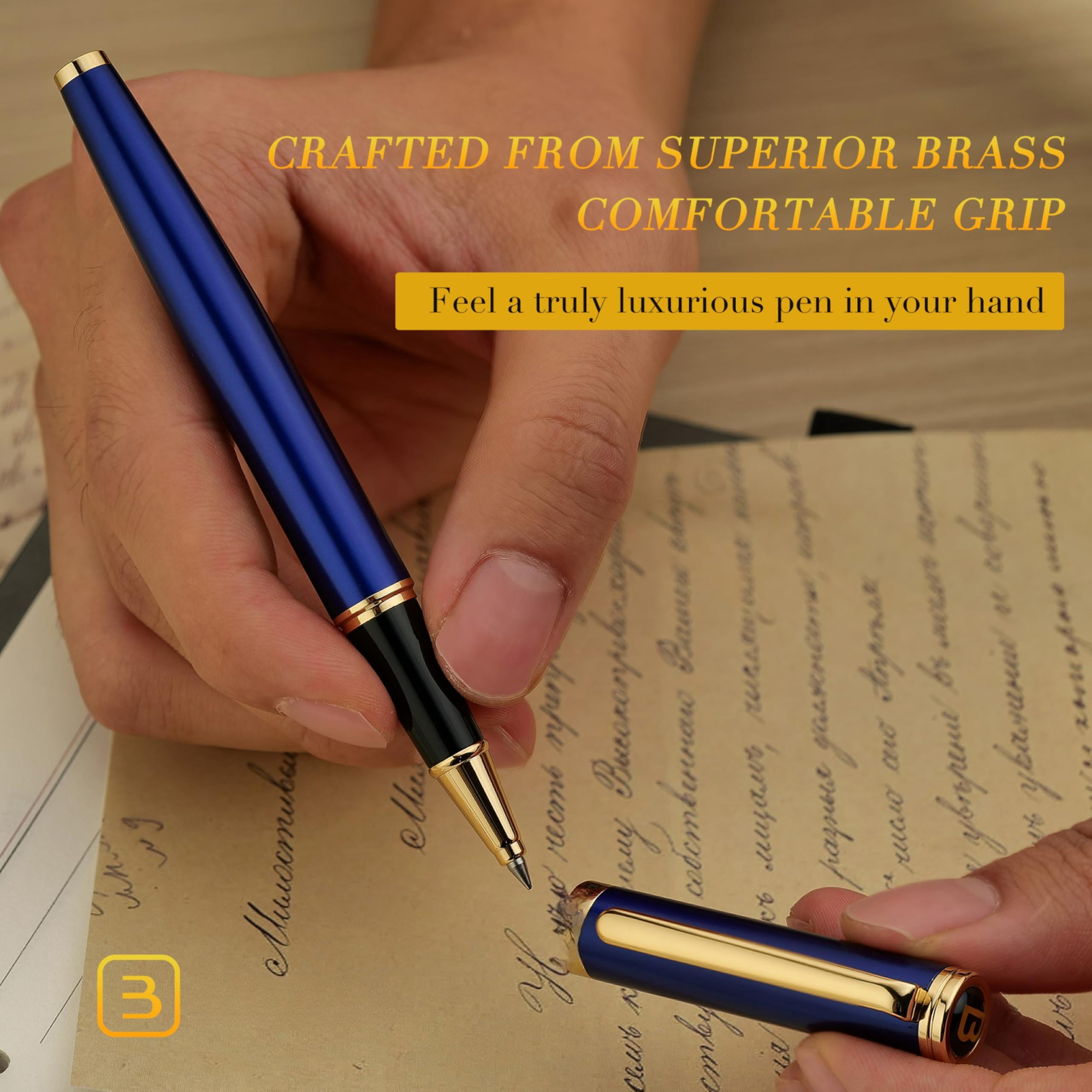 Luxury Rollerball Pen Trim Noble And Elegant Designs Ink Refill  Roller Ball Gift Set For Men & Women Professional Executive Office Nice Pens