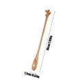 thumbnail image 3 of Vacemry Under $5 Wooden Coffee Stirring Spoon, Long Handle Drink Mixing Spoon, Lemon Leaf Design Wood Spoon, Natural Wood Mixing Utensil, Honey Tea Coffee Stirrer, 3 of 6