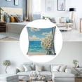 thumbnail image 3 of Daisies, Ocean view Linen toss pillowcase Decoration pillowcase Gift preferred 24x24" Cushion cover 1 set Sofa pillowcase Sofa bedroom living room car, 3 of 8