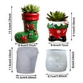 thumbnail image 3 of Hearth & Gear Santa Silicone Reusable Epoxy Resin For DIY Casting With Resin Plaster Concrete Ideal For Making Small Item Storage Candle Containers & Home Silicone Glue Brush Jewelry for Resin, 3 of 7